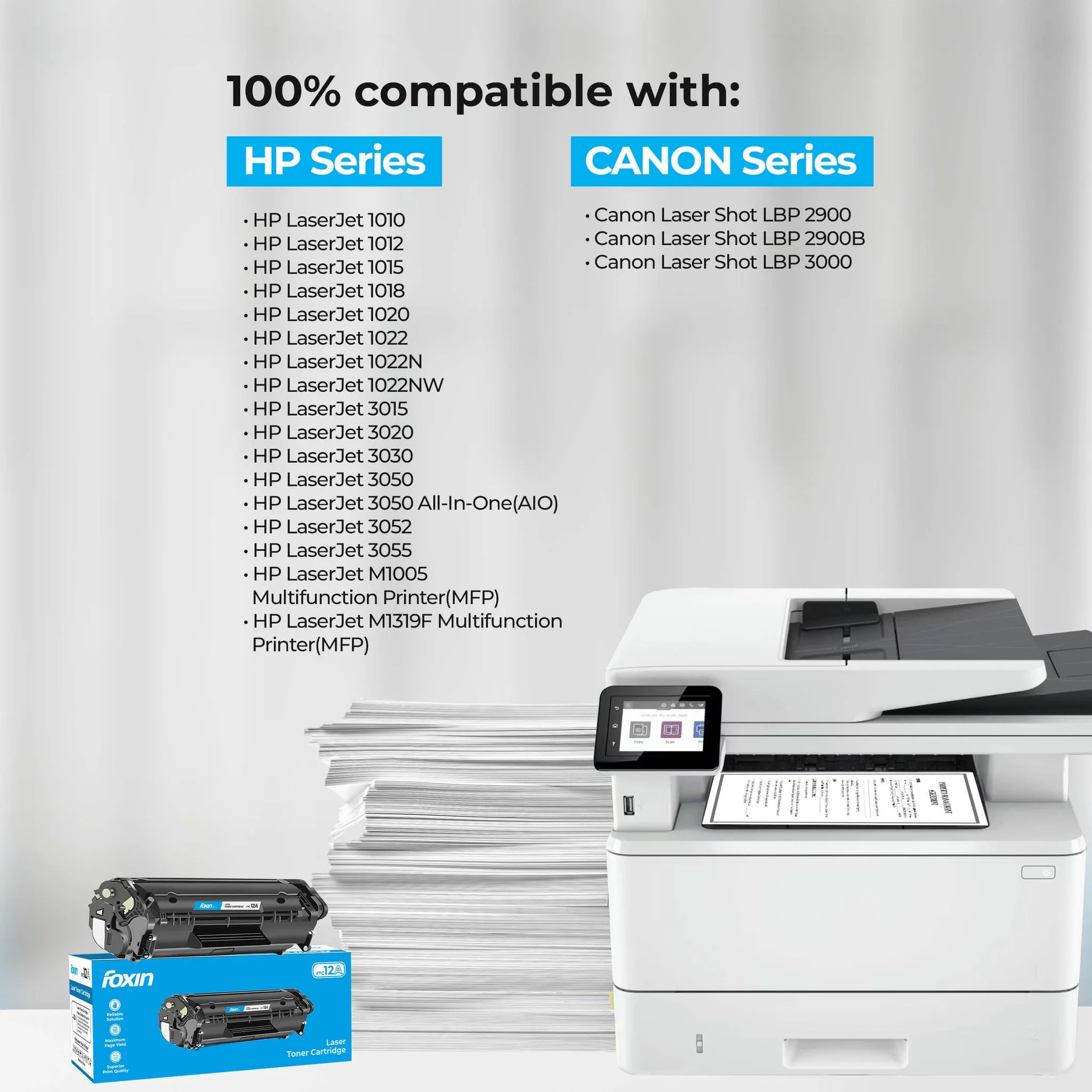 Foxin Compatible Laser Cartridge For HP 12A | 303 view 3